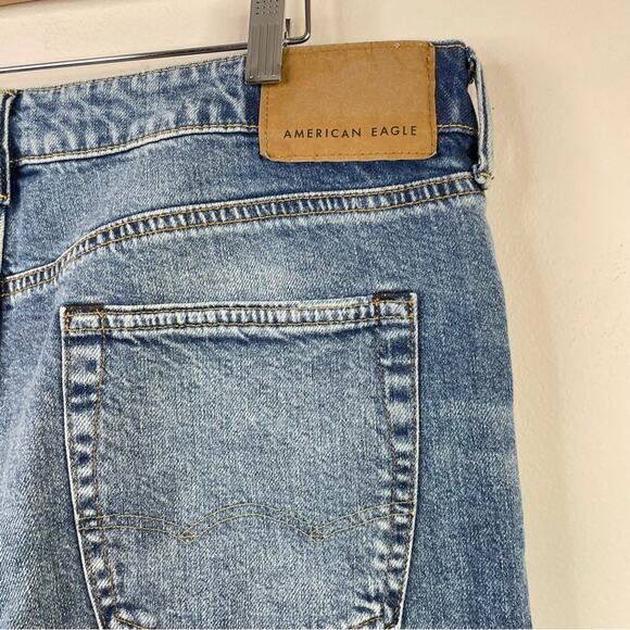 American Eagle 90s Straight Leg Flex Stretch Denim Blue Jeans Mens 36 New nwt - Picture 8 of 14